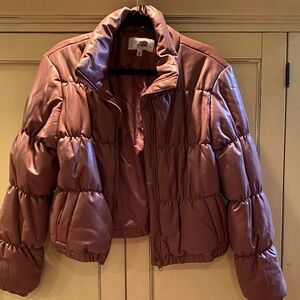 BB Dakota by Steve Madden mauve Bomber Coat Size XL